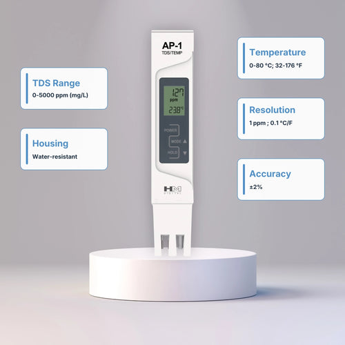HM DIGITAL AP-1 AquaPro Water Quality Tester (TDS) Specifications