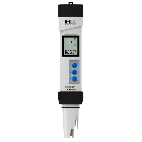 HM DIGITAL COM-300 Waterproof Professional Series pH/EC/TDS/Temperature Meter