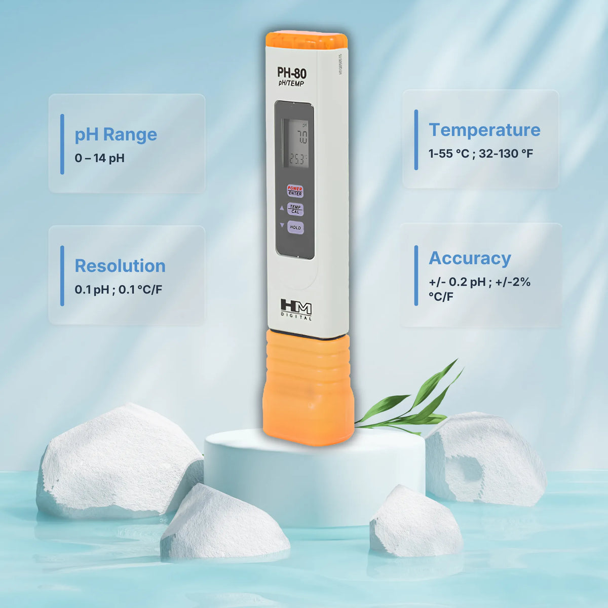 HM DIGITAL PH-80S pH HydroTester Specifications