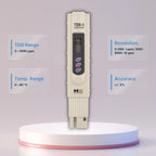 HM DIGITAL TDS-3 Handheld TDS Meter with Carrying Case Specifications
